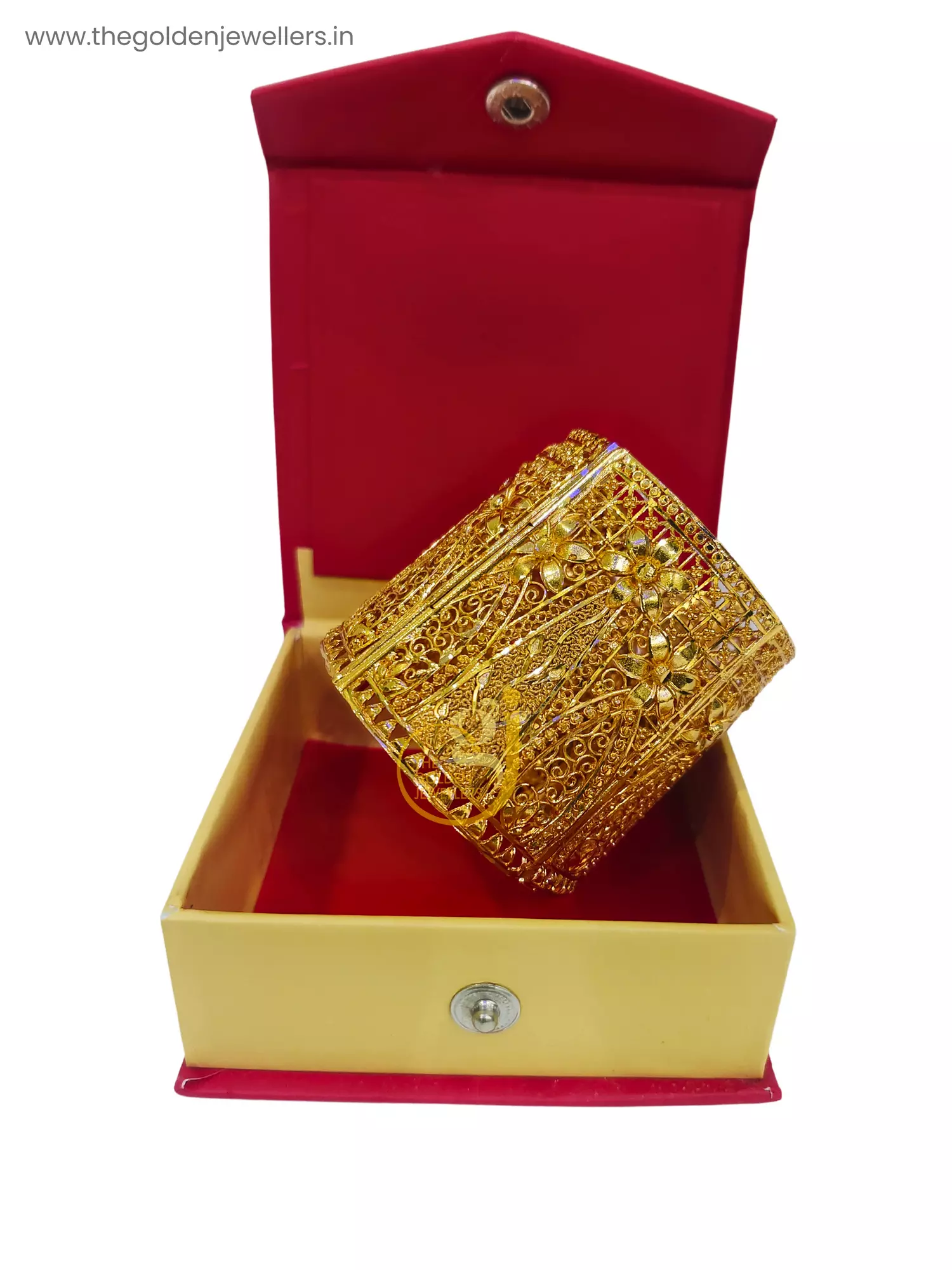 Floral Bahar - Gold Plated Single Piece Premium Chur