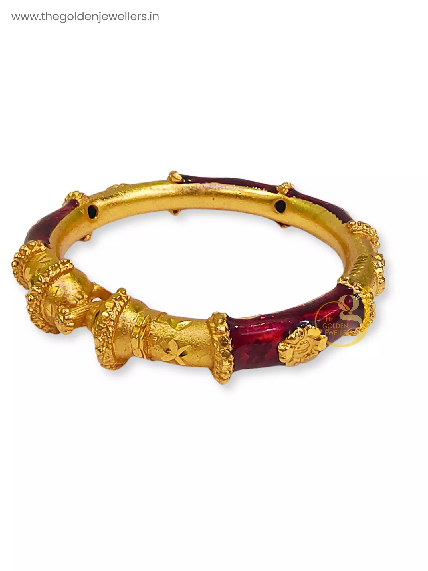 Latest Gold Plated Bangle Pair - Kouri Jewels's Trending Pujo Collection