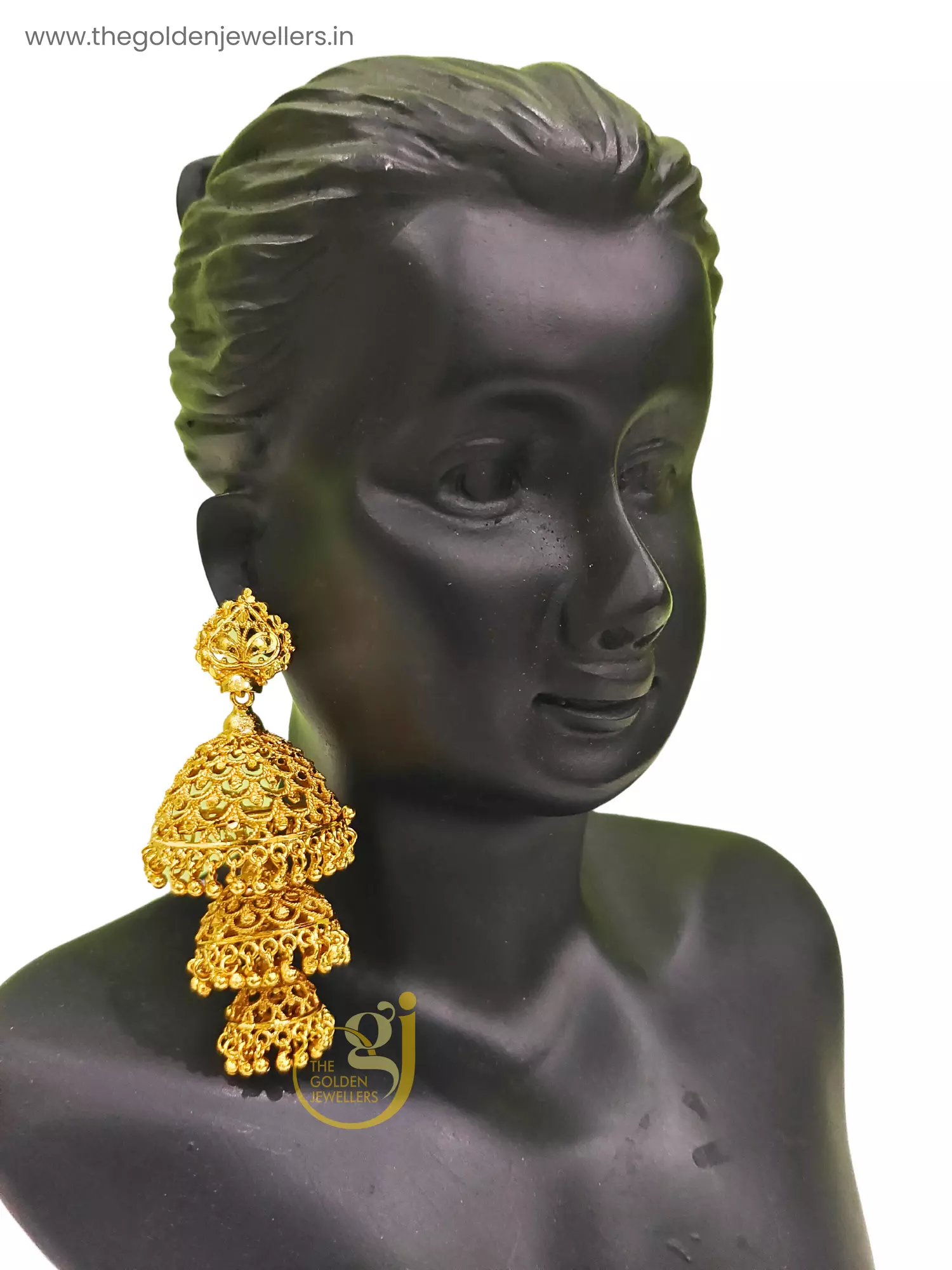 Yellow Chimes Jhumka Earrings for Women Traditional Gold Plated Floral –  YellowChimes