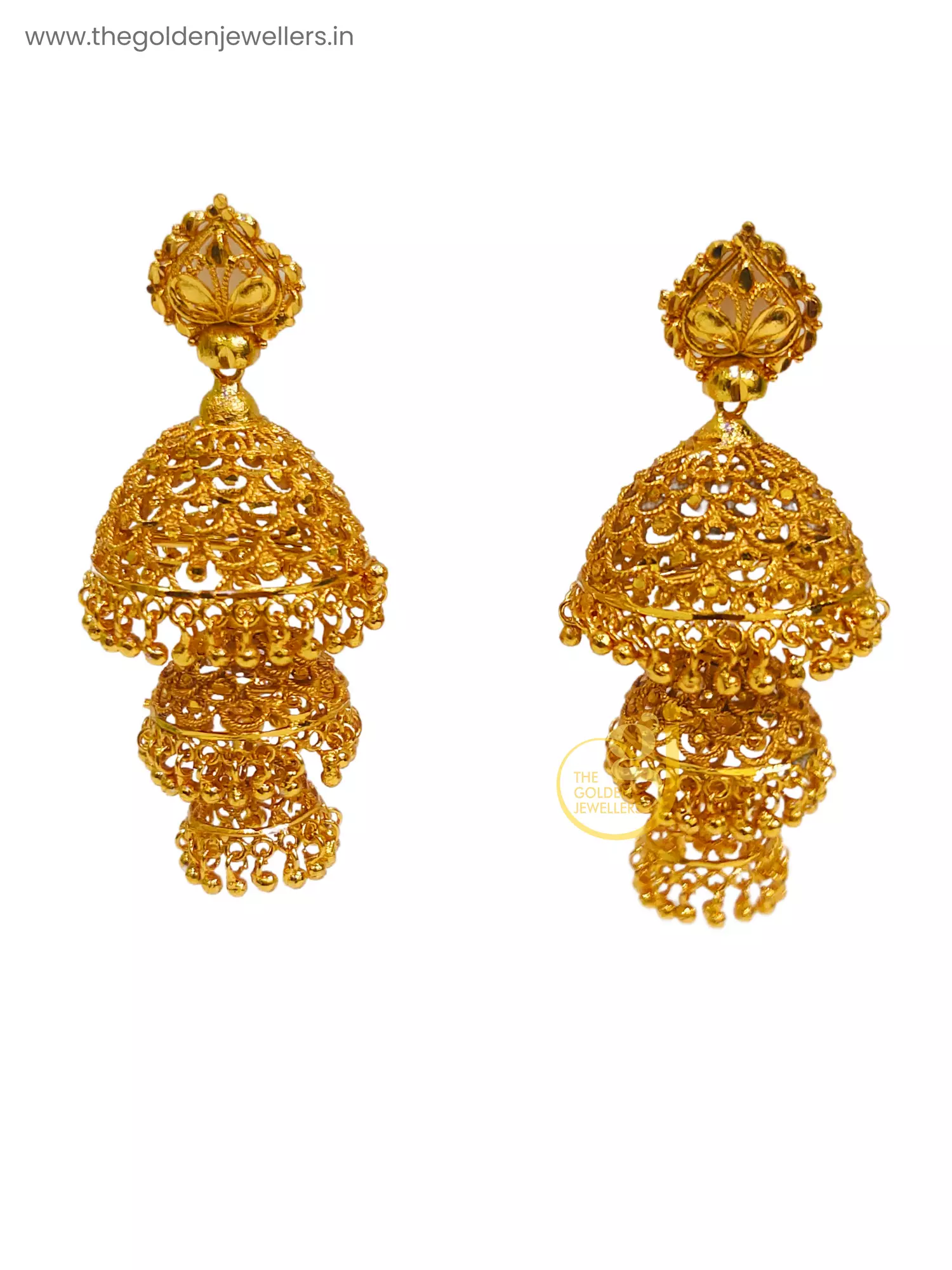 The Golden Jewellers - Jhumka Earrings