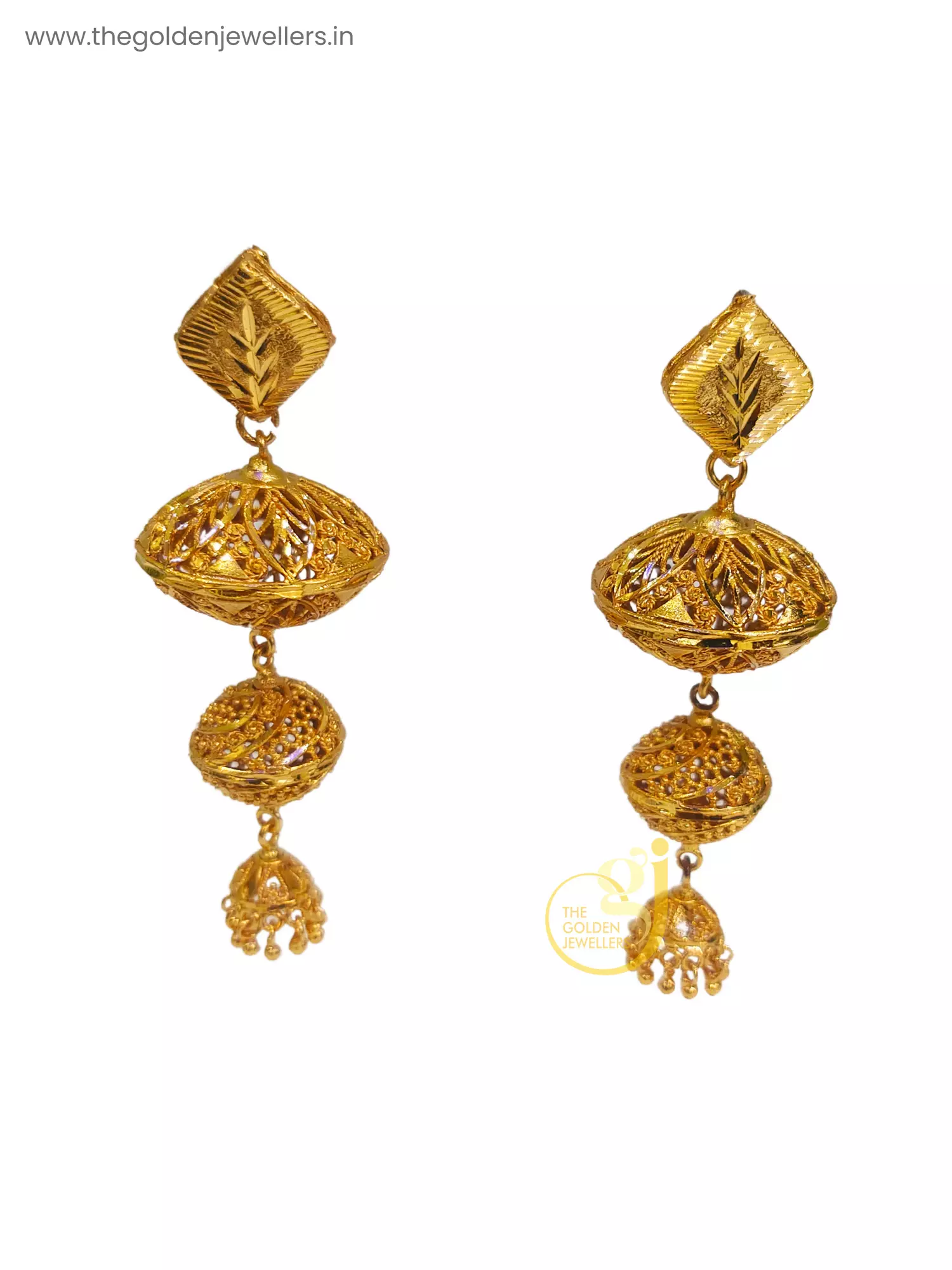 The Golden Jewellers - Jhumka Earrings