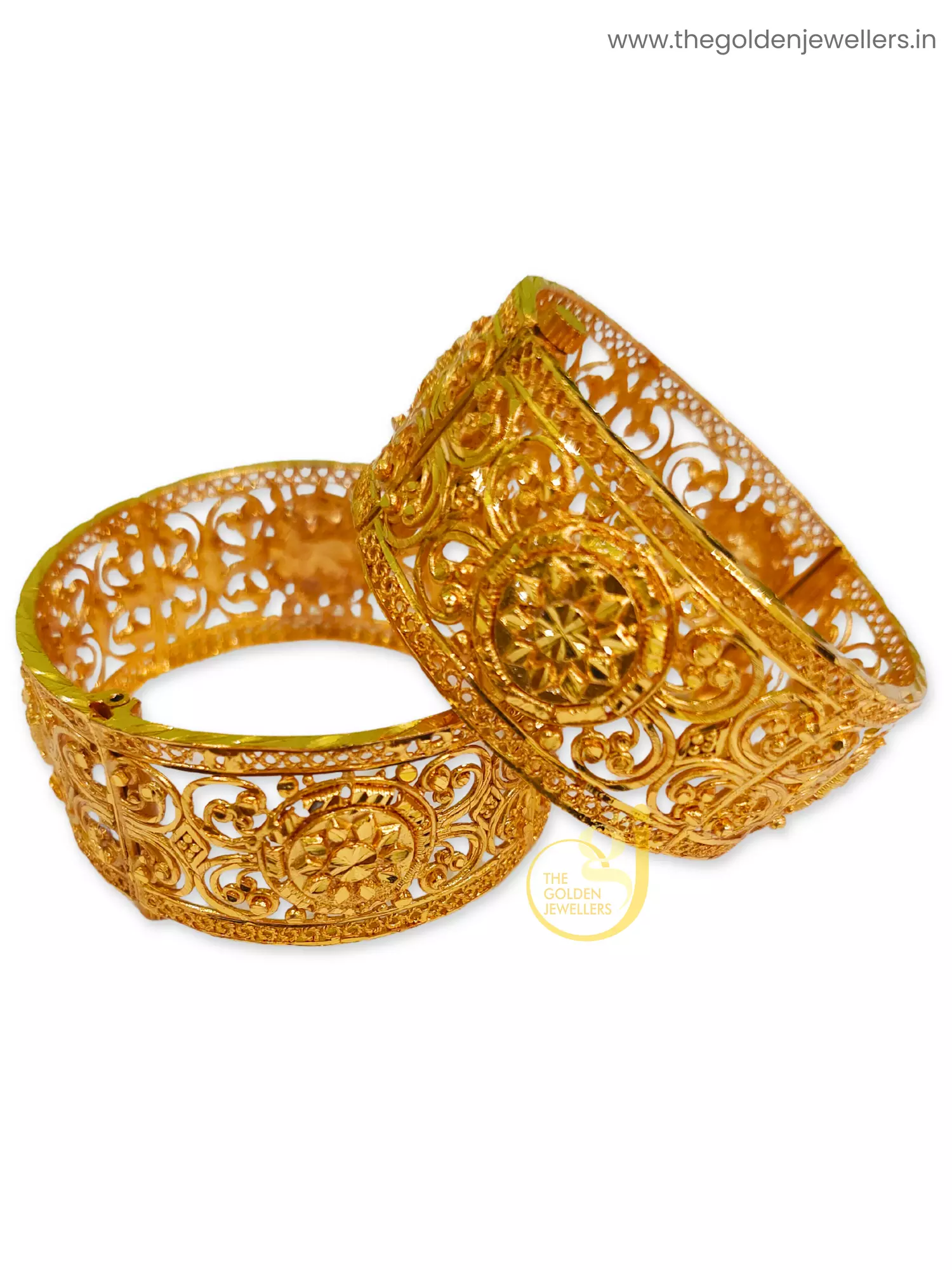 Gold Plated Chur - Design 2 - Kouri Jewels's Trending Pujo Collection