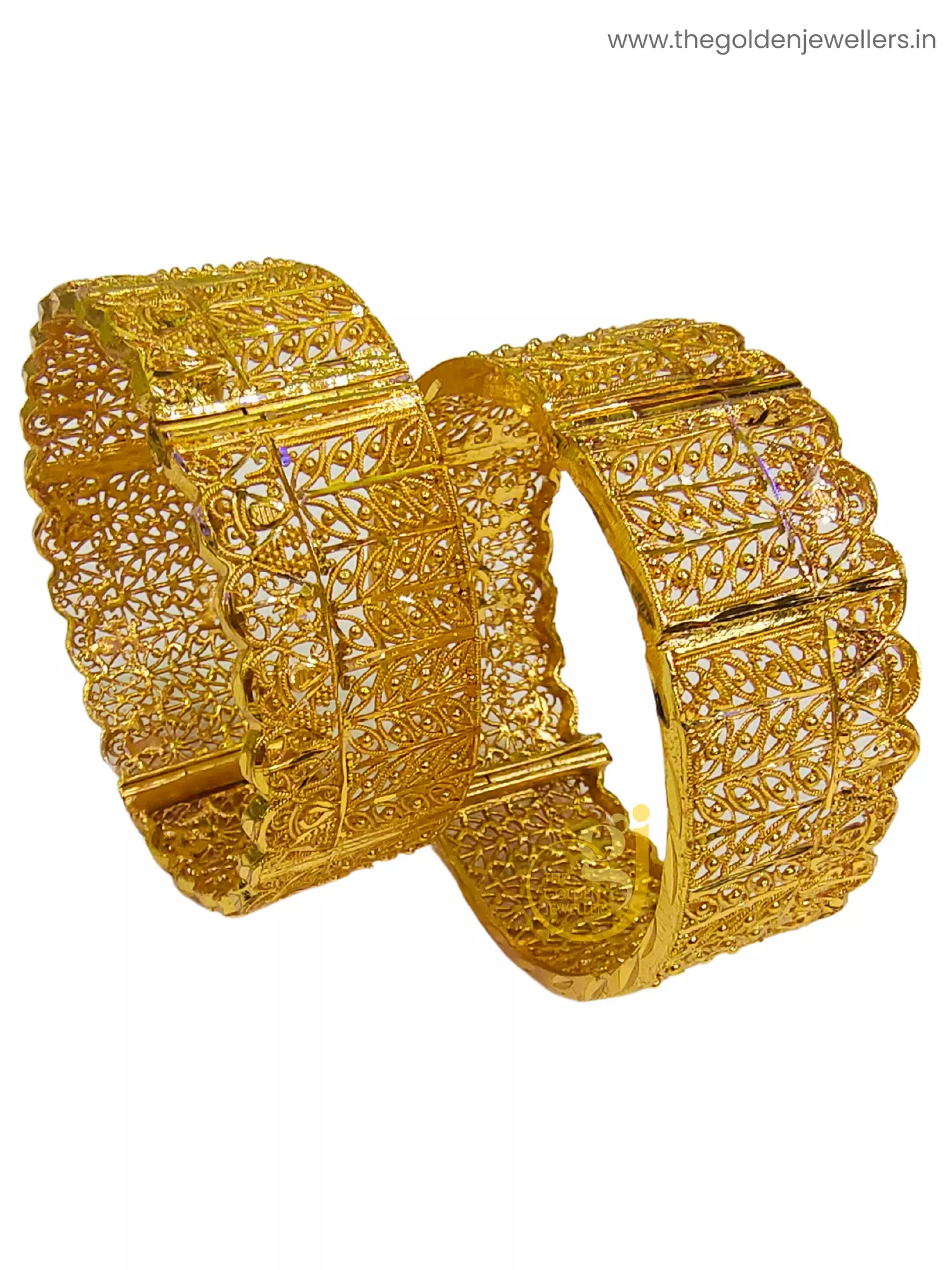 Gold Plated Chur - Design 3 - Kouri Jewels's Trending Pujo Collection