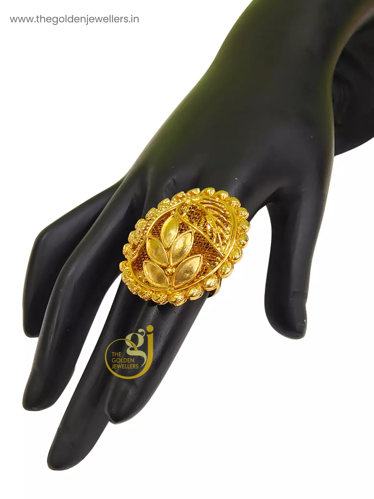 Gold Plated Finger Ring Design 10 - Kouri Jewels's Trending Pujo Collection