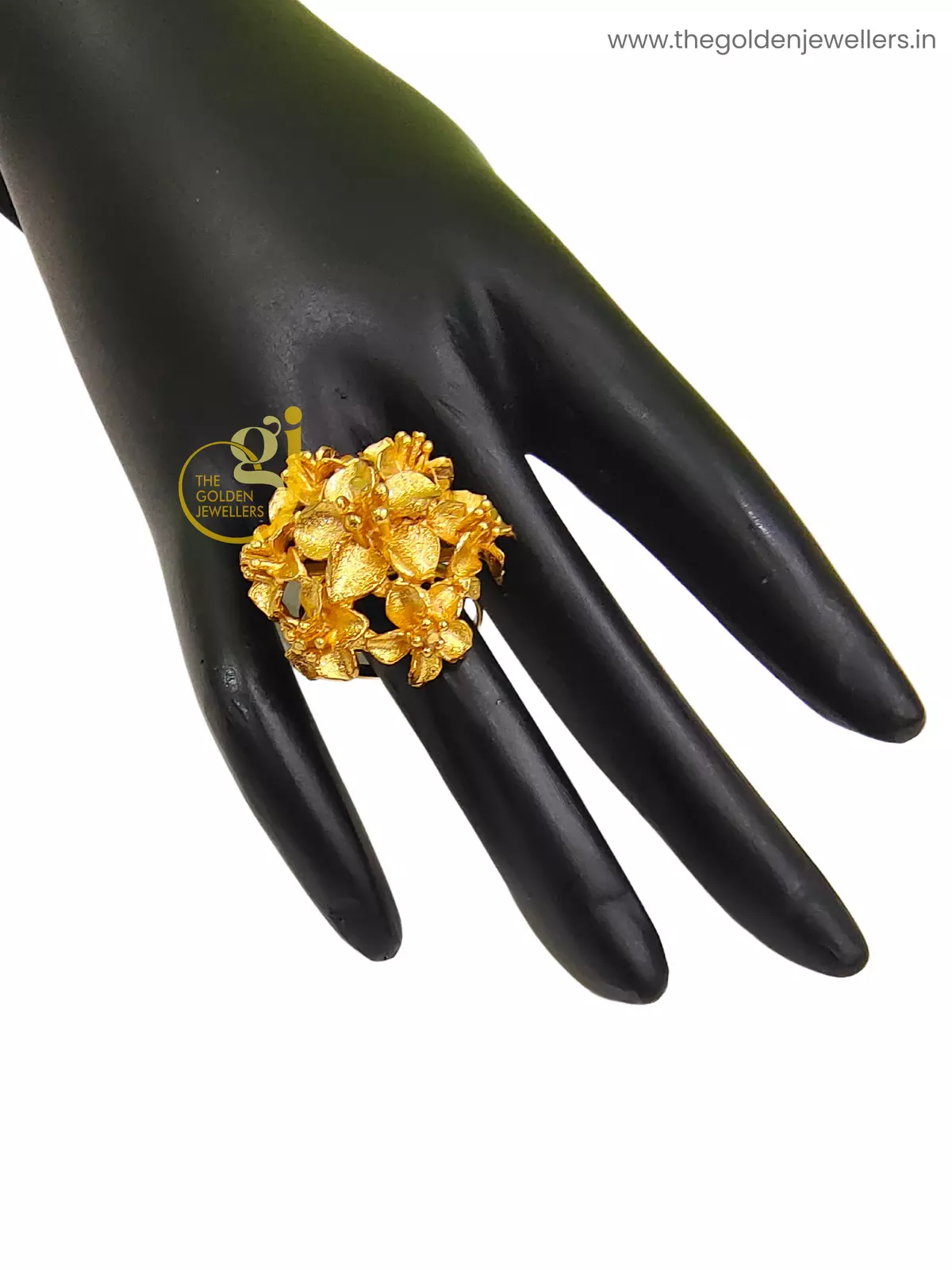 Gold Plated Finger Ring Design 11 - Kouri Jewels's Trending Pujo Collection