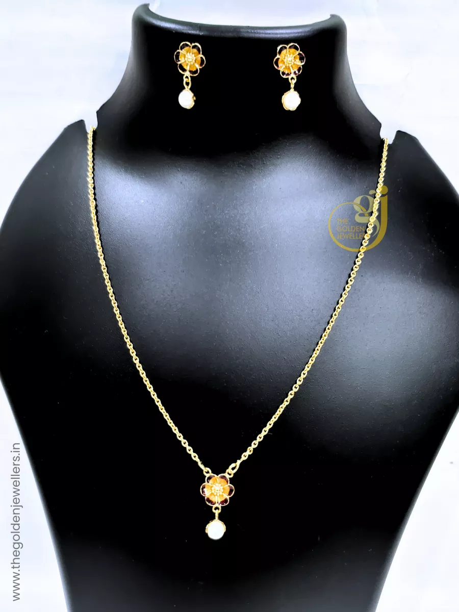 The Golden Jewellers - Pendant Set Necklace