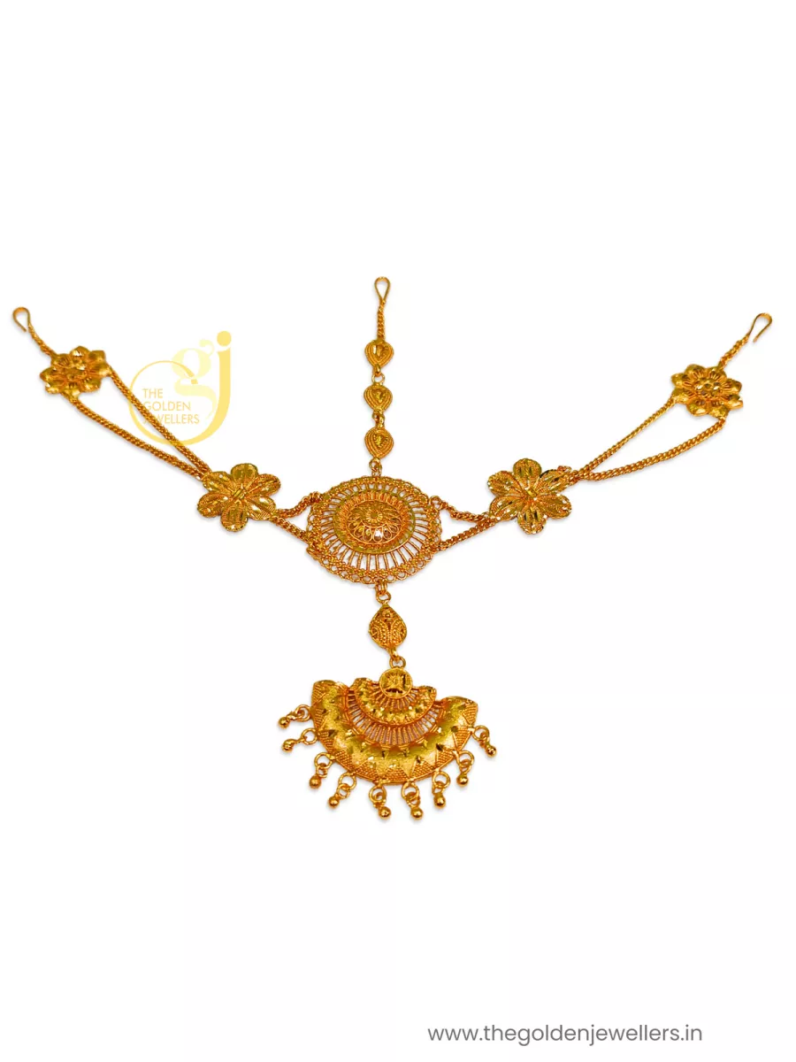 Tiara Tikli or Mangtika Design 4 - Kouri Jewels's Trending Pujo Collection